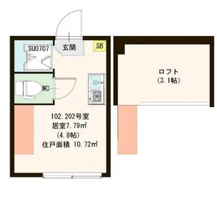 フレシール尾久【1階】の間取り
