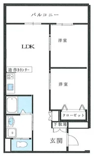 信川ハイツ【2階】の間取り