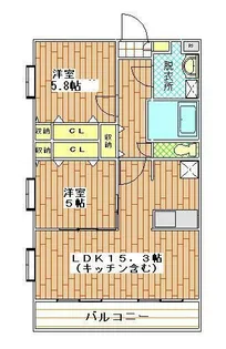 パークシティ吉野【1階】の間取り