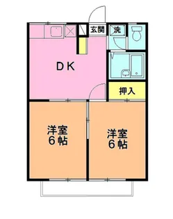 フォレストKIII【2階】の間取り