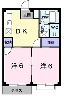 グリーンハイツ厚川【1階】の間取り