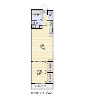 コンチネンタル轡田 C棟【3階】の間取り