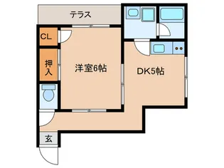 日之出マンション【1階】の間取り