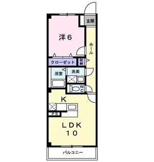 セイバリーレイン【1階】の間取り