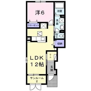ネオ グランツ【1階】の間取り