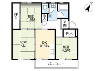 UR江南【2階】の間取り