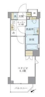 リージア中野新橋【4階】の間取り