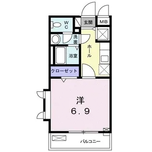 ラフィーネ初台【4階】の間取り