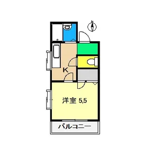 コーポあゆみ II【3階】の間取り
