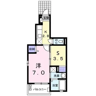 ブローテII【1階】の間取り