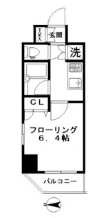 コンシェリア門前仲町【8階】の間取り