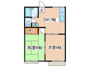 ミュ-ハイツ【1階】の間取り