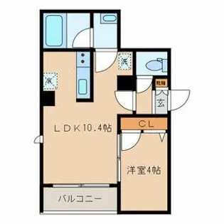 シャーメゾン矢口南【1階】の間取り