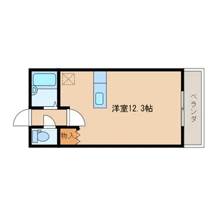 マリンハイツ和田山【3階】の間取り