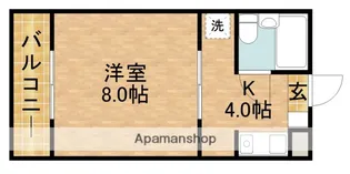 ビューラータカノ【3階】の間取り