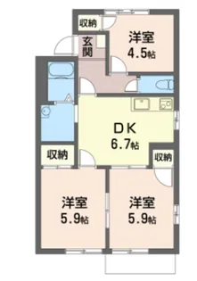 サンモール学園【1階】の間取り
