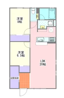 花梨コート【1階】の間取り