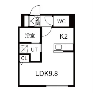 華月SAPPORO【4階】の間取り