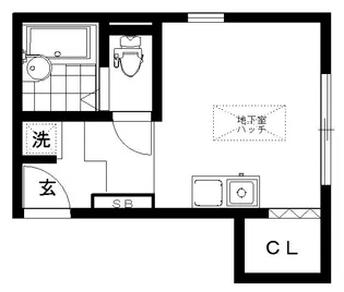 パサージュ柿の木坂【1階】の間取り