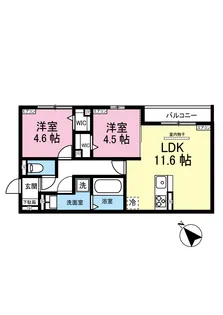 グランコート藤が丘【2階】の間取り