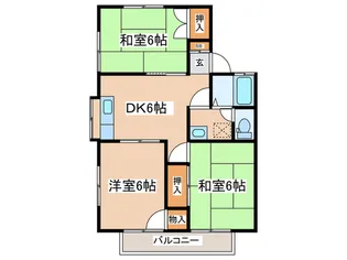 グリーンヴィラ橋本【1階】の間取り