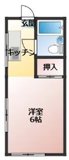 コーポアルファ【1階】の間取り