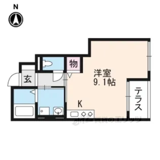 パインフィールド松【1階】の間取り
