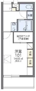 レオパレスサンパティーク【2階】の間取り