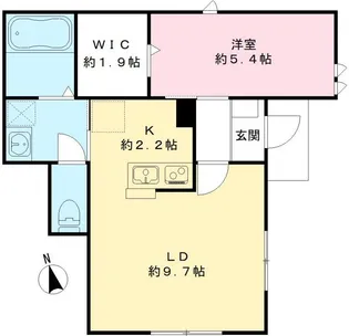 トワボヌール-和泉4丁目-【1階】の間取り
