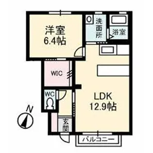 ベクエームMI【1階】の間取り