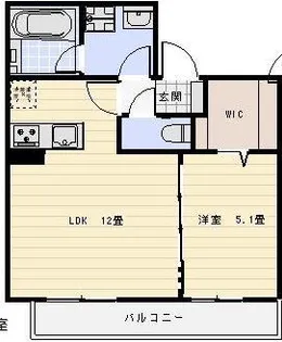 プルミエールD【3階】の間取り