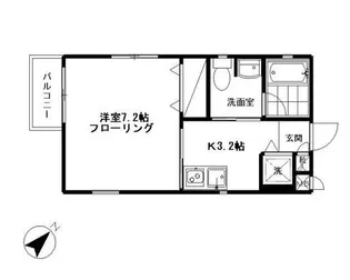 来夢羽(ラムウ)【2階】の間取り