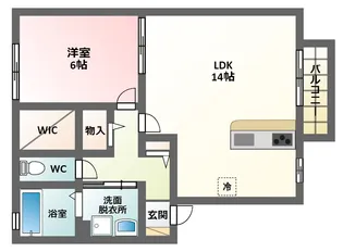 コンフォート杭全【1階】の間取り