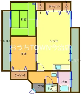 ペアハイツ【4階】の間取り