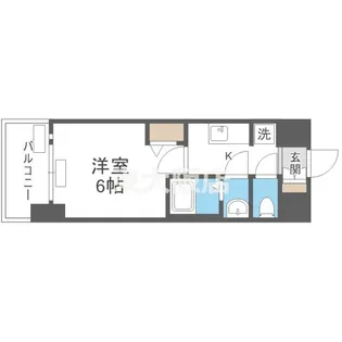 プレサンス鶴橋トレヴィエ【5階】の間取り