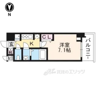 アドバンス京都ソナーレ【1階】の間取り