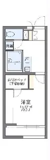 レオパレスサンハイ【1階】の間取り