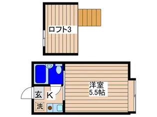 ウエストスクエア上石神井【2階】の間取り