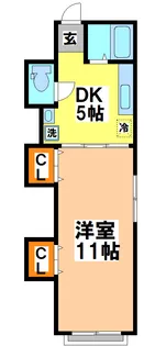 リバーサイドハウスA棟【2階】の間取り