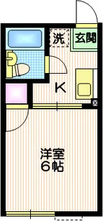 シティハイム ハピネス【1階】の間取り