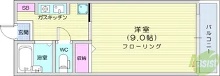 ライフ台原A棟【1階】の間取り