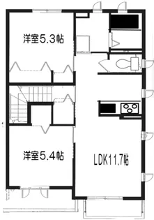 アヴァンティV【2階】の間取り