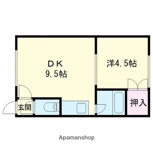 ドムス音羽【1階】の間取り