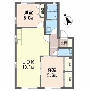 ルミナスA棟【1階】の間取り