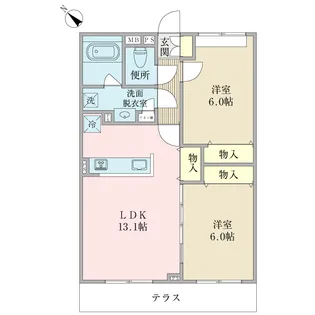 Elvita【1階】の間取り