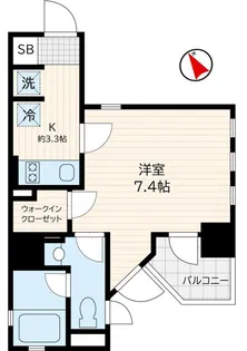 パークプレミア門前仲町【3階】の間取り