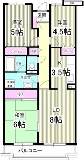 レインボーヒルズ21【3階】の間取り