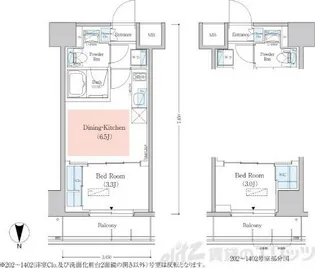アーバネックス深川木場【9階】の間取り