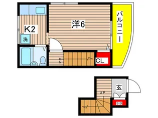 メゾンド小岩【2階】の間取り