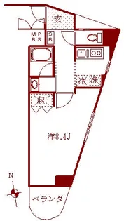 エスポワール横浜【3階】の間取り